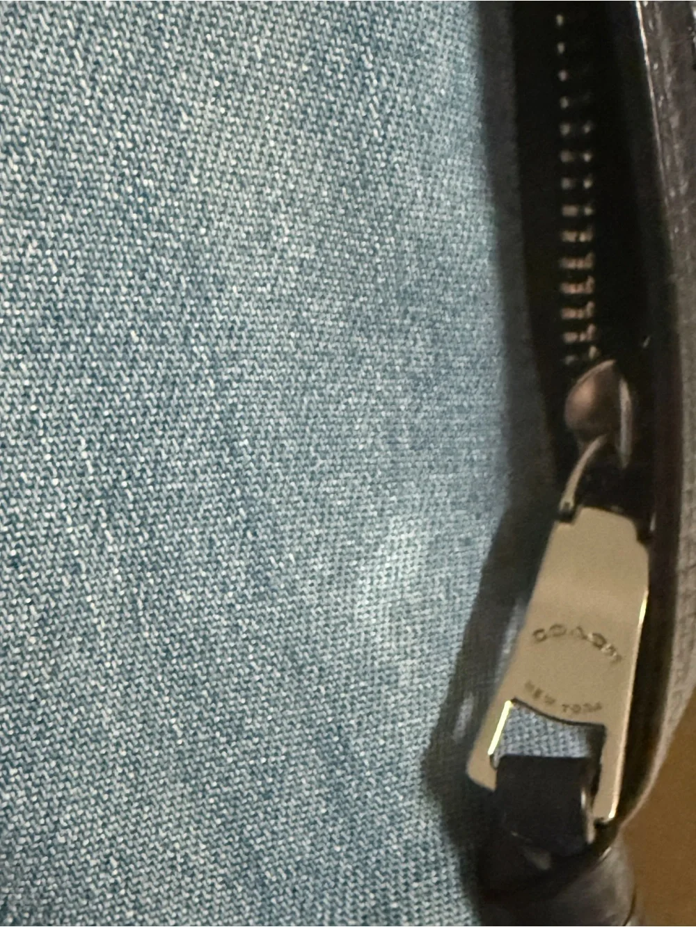 Coach Hobo Denim and Leather Crossbody Bag 91528 - Picture 10 of 12